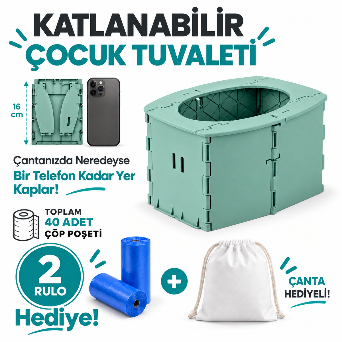 Minelashop-Katlanabilir Çocuk Tuvaleti