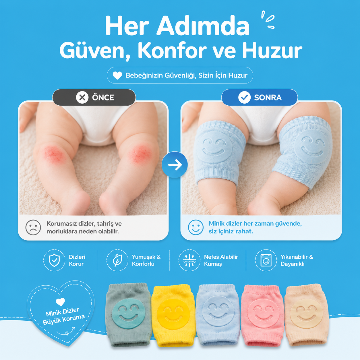 Minelashop-Yumuşak Dayanıklı Emekleme Dizliği