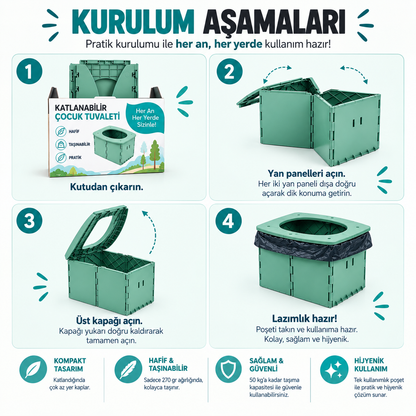Minelashop-Katlanabilir Çocuk Tuvaleti