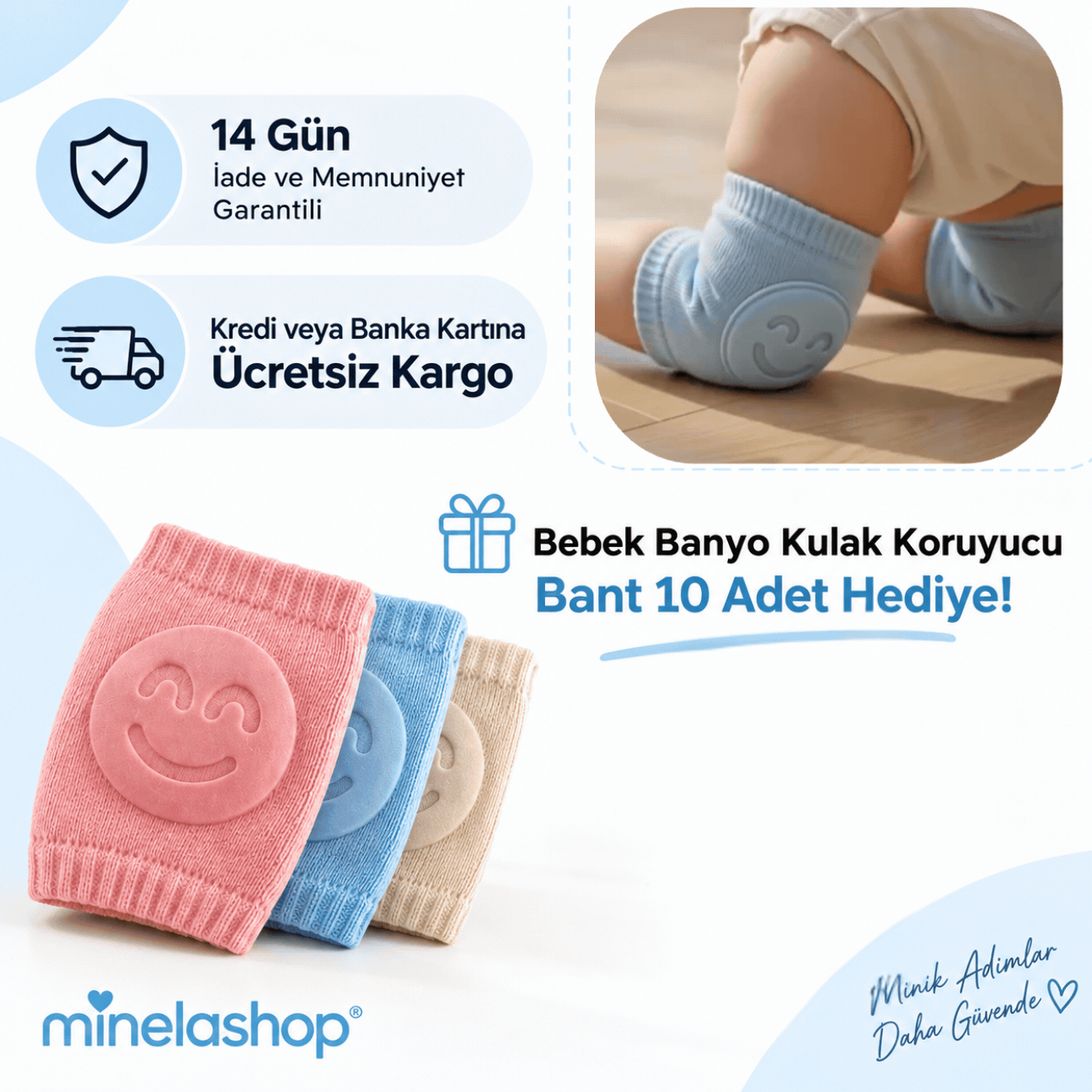Minelashop-Yumuşak Dayanıklı Emekleme Dizliği
